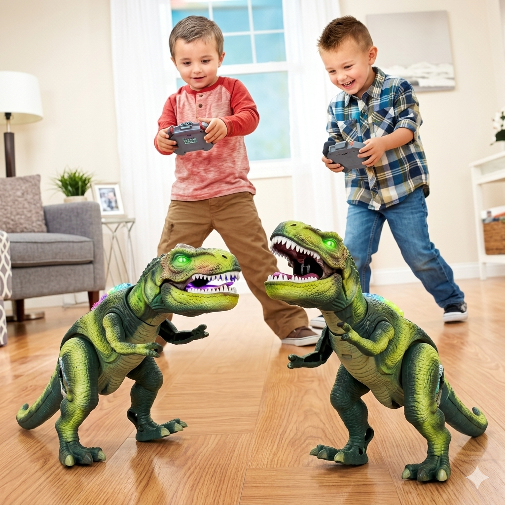Remote-Control Dilophosaurus Dinosaur Toy Ⓢ