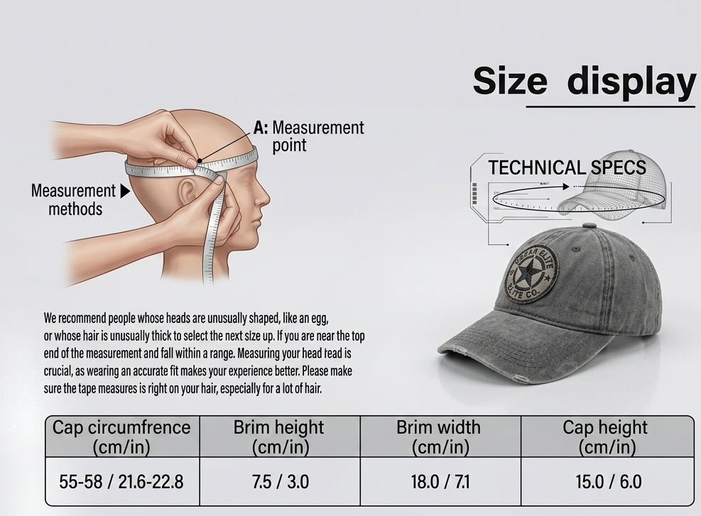 Fish Fear Hat For Men, Adjustable Embroidered Cotton Ponytail Baseball Cap