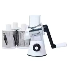 1pc Versatile Vegetable and Fruit Grater Slicer with Rotary Drum Design Heavy-Duty Vegetable & Fruit Drum Grater – Fast, Even, and Easy Slicing